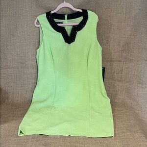 Jones New York Lime and Black Dress